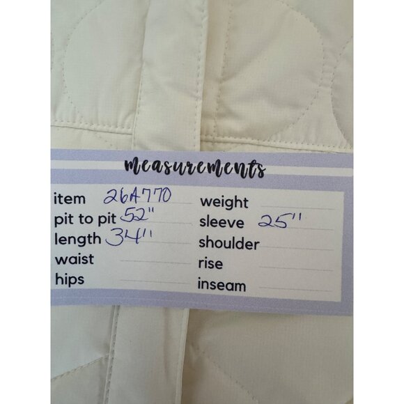NWT Nike XL White Quilted Oversized Fit Jacket Knee Length - Picture 12 of 15